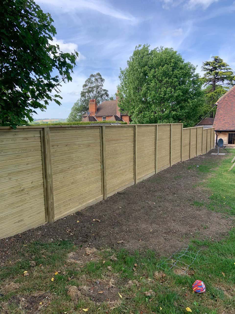This is a photo of an acoustic fence installed by Fast Fix Fencing Upwell